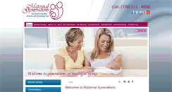 Desktop Screenshot of maternalgynerations.net