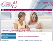 Tablet Screenshot of maternalgynerations.net